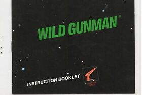 Wild Gunman NES Original Nintendo MANUAL ONLY Authentic Original