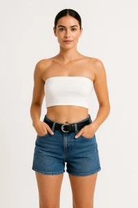 Ladies Strapless Boob Tube Crop Top Elastic Bandeau Bra Vest Stretchy top Party - Picture 1 of 15