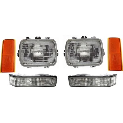 Headlight For 92-00 GMC Yukon 92-99 K1500 Suburban C1500 Suburban Turn Signal - Image 1 of 4