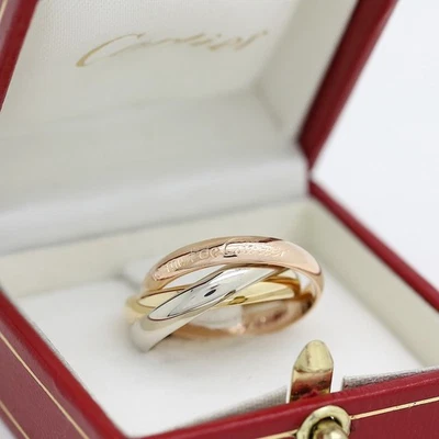 Cartier Trinity Tricolour 18KT Gold mit Cartier Box in Gr. 55 - Bild 1 von 4