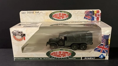 Solido WWII US Army Dodge 6x6 Truck Diecast Boxed Famous Battles #6107 - Image 1 of 4
