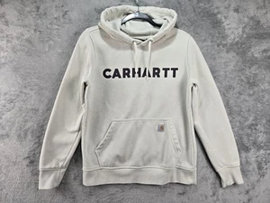 Carhartt Hoodie Damen Small Creme Pullover Sweatshirt Heavyweight Freizeit Arbeit - Bild 1 von 24