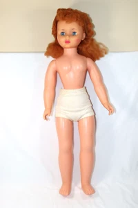 Vintage UNEEDA Doll 32" Large Companion Doll Red Hair Blue Sleepy Eyes 1973 - Picture 1 of 13