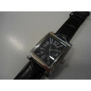 OROLOGIO DA POLSO CASSA ACCIAIO CINTURINO SIMIL PELLE - Foto 1 di 1