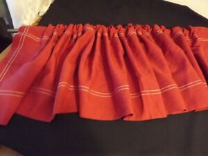 AMERICAN LIVING VALANCE by RALPH LAUREN BRICK RED 8 AVAILABLE