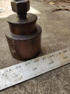 solid steel block, main OD 101mm, smaller OD 72mm; height 102mm (excluded stud) - Picture 1 of 1