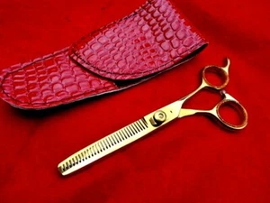 GOLD_Pet 6" Tijeras adelgazantes perro/gato aseo/acero japonés (6,5" longitud completa) - Imagen 1 de 11