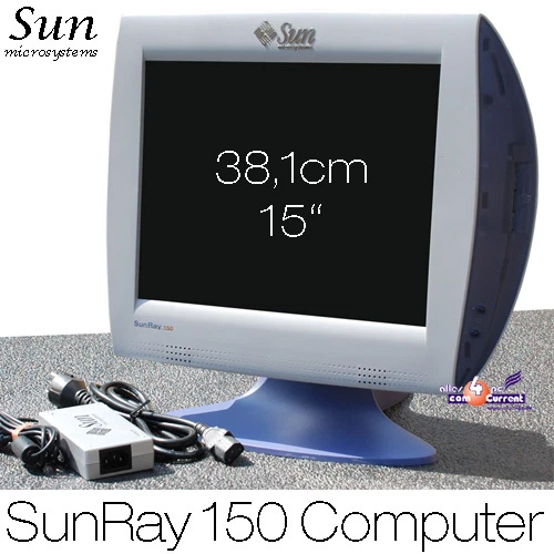 38,1cm 15" THINCLIENT ALL-IN-ONE COMPUTER SUN MICROSYSTEMS SUNRAY 150 -104 TOP! - Image 1 of 1
