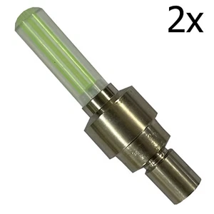 2 x FIREFLY FAHRRAD EINZELVENTIL HELLBLAULICHT Fahrrad Radkappe Auto Van - Bild 1 von 1