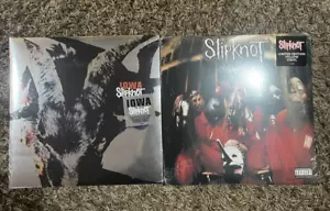 Slipknot 2 LP Lot Ltd Ed Iowa Translucent Green and Self Titled Yellow SHIPS NOW - Picture 1 of 1