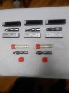 Menge 5 "UIS" Einseitig 2 Flöten Schaftfräser (3) @ 3/4" & (2) @ 5/8" Schaft 3/4" Durchmesser - Bild 1 von 12