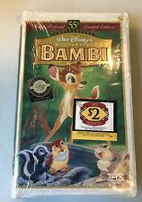 Brand New Sealed Bambi VHS Disney 55th Anniversary Limited Edition 