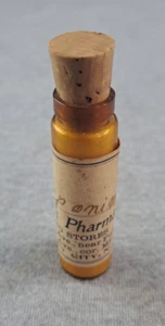 Taube's Pharmacy Jersey City, NJ LABELED BOTTLE DRUGGIST UNOPENED Saponin - Picture 1 of 8