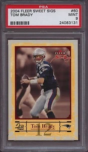 2004 Fleer Sweet Sigs 60 Tom Brady PSA 9 Mint Patriots - Picture 1 of 1