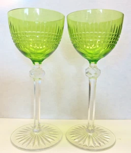 2x Baccarat, 1-Auflage Nancy Serie, Weingläser, Weinrömer, H-18,6cm. - Bild 1 von 4