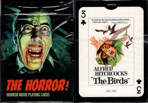 The Horror! Movie Playing Cards Poker Size Deck Piatnik Custom Limited Sealed - Picture 1 of 2