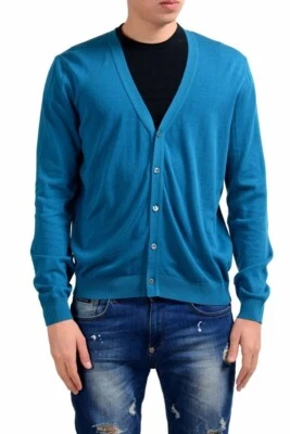 Malo Men's Blue Light Cardigan Sweater Size XS M L - Image 1 of 4
