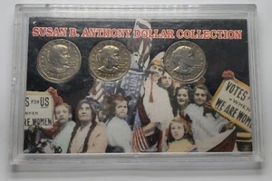 ◇MintSF◇1979-1980 Susan B. Anthony Dollars, Morgan Mint, Historical Lens Case - Picture 1 of 3