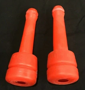 used red silicone Lely cow inflations **Great for Puppy Toys/Chews** Lot of 2 - Picture 1 of 7