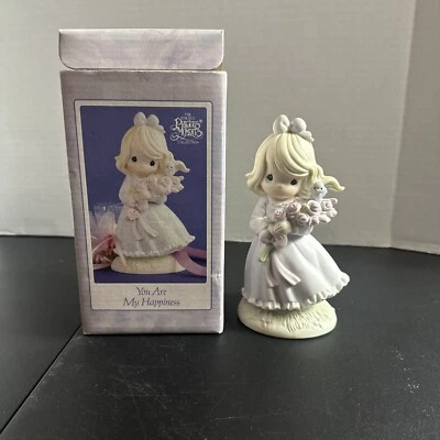 Precious Moments You Are My Happiness 526185 Limited edition Girl with bouquet - Image 1 of 4