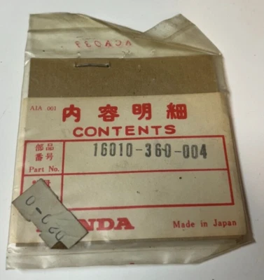 Juego de juntas OEM HONDA (solo 2 juntas) 1974 CR125M y MT250 Elsinore 16010-360-004 Foto 1 de 2