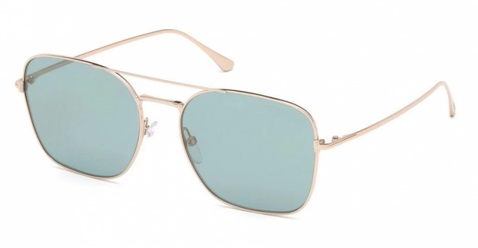 Gafas de sol Tom Ford Dylan-02 28X plateadas cuadradas de metal aviador marco 57-17-140 Foto 1 de 1