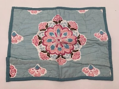 Falsa acolchada Pottery Barn Kids Brooklyn estándar azul G245N Foto 1 de 4