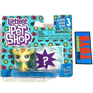 Littlest Pet Shop Series 3 GIRAFFE Mystery surprise Mini scale yellow figure set - Picture 1 of 5