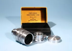 Kodak Anastigmat 38mm f/2.5 Lens * For Magazine Cine-Kodak Eight * S mount - Picture 1 of 7