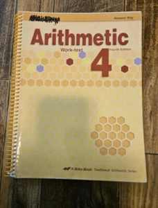 Abeka Arithmetic 4 Work-text Answer Key 4th Edition  - Picture 1 of 1