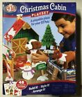 Elf Pets Christmas Cabin Playset - Build, Style, Arrange 32 Pieces - NEW