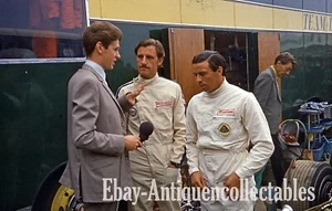 Jim Clark Graham Hill Team Lotus TV Interview 1960s 35mm Colour Slide ooak R32 - Picture 1 of 3