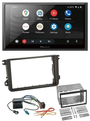 Pioneer USB 2DIN DAB MP3 Bluetooth Autoradio für VW Caddy Golf 5 6 Jetta ab 2003 - Bild 1 von 4