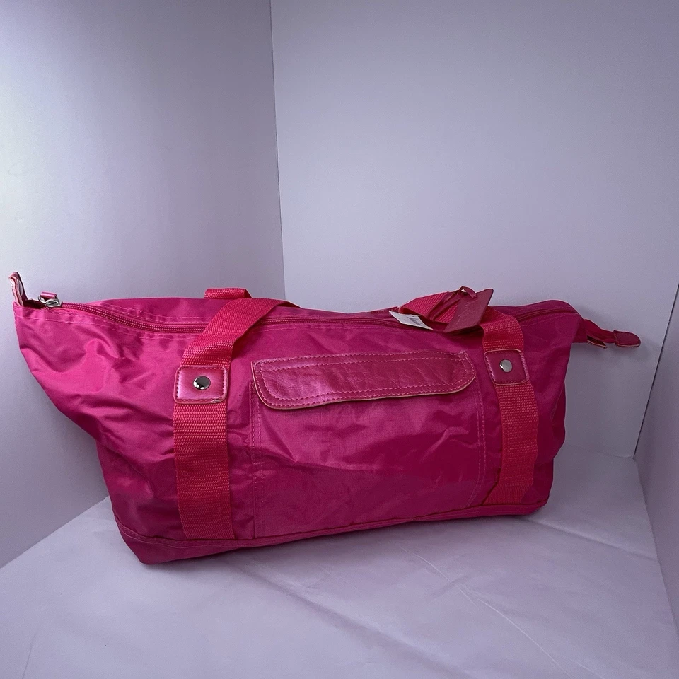Neiman Marcus розовый нейлона Weekender спортивная сумка с Ярлыками 18 x 8 x 8 - Изображение 1 из 4