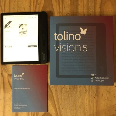 Tolino Vision 5 7" 8GB [Wi-Fi] schwarz Top - Bild 1 von 4
