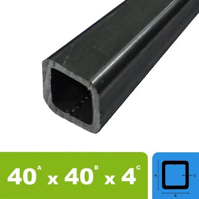 STAHLIGATOR (15,00€/m) Stahlrohr 40x40x4 Vierkantrohr Quadratrohr Profilrohr bis 1000mm