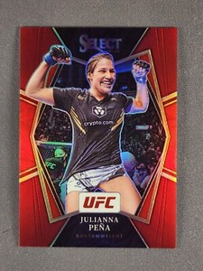 2022 Panini Select UFC # 183 Julianna Pena Red Prizm /125 Premier Level