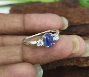 Gorgeous 925 Solid Sterling Silver- Kyanite Gemstone Engagement Gift For Woman - Picture 1 of 11