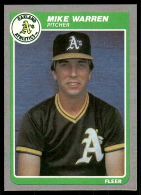 1985 Fleer #435 Mike Warren - Image 1 of 2