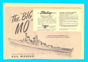 1957 U.S.S. Missouri battleship model radio controlled print ad Navy WWII toy - Picture 1 of 3