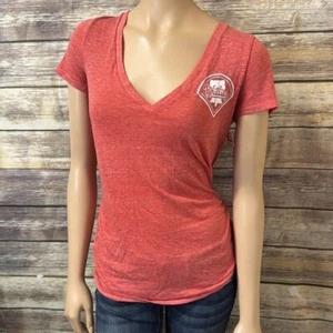 Victoria's Secret PINK Philadelphia Phillies Baseball Burnout Tee M Strike Out - Picture 1 of 3