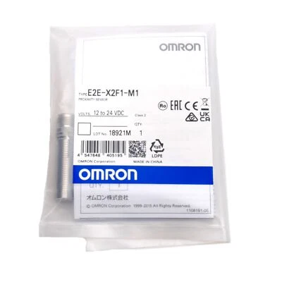 Omron E2E-X2F1-M1 Inductive Proximity Sensor, 2mm, 12-24VDC, PNP-NO, M12 4-Pin - Image 1 of 4