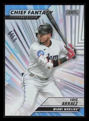 2024 Topps Stadium Club Luis Arraez Chief Fantasy Professionals CFPRO-12 Marlins - Image 1 of 2