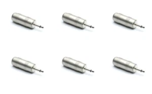 6 pack-1/8" 3.5mm Male Mono Audio Cable Jack Stereo TRS Adapter Connector Plug - Picture 1 of 3