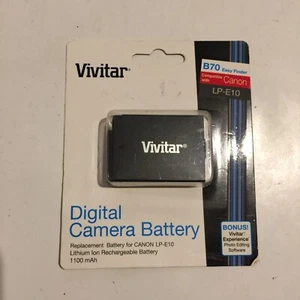 VIVITAR LP-E10 Digital Camera Rechargeable Lithium Battery Compatible With Canon - Picture 1 of 2