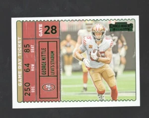 2022 Panini Contenders George Kittle Game Day Ticket Emerald #GDT-GKI - Picture 1 of 2