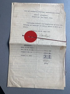 LUDOLF VON ALVENSLEBEN signed Darlehensurkunde mit Siegel signiert RARITÄT - Picture 1 of 7