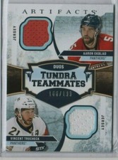 TROCHECK / EKBLAD 2017-18 Upper Deck Artifacts Tundra Teammates Dual Jersey /199