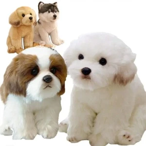 New Simulation Dog Plush Toy Stuffed Realistic High Quality Pet Puppy Doll Toys - Picture 1 of 44