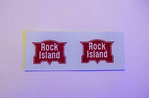 MARX ROCK ISLAND AA  F-3 DIESEL/TENDER WHITE/CLEAR WATER  2 DECAL PER SET LOOK! - Picture 1 of 4